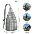 thumbnail image 3 of Sac à Dos à Bandoulière Classique à Carreaux Buffalo - Sac Bandoulière à Carreaux Rouges et Noirs, Sac à la Mode pour les Voyages d'Hiver, 3 of 4