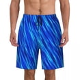 thumbnail image 2 of Swimsuits Blue Wave Gym Shorts Summer Abstract Print Hawaii Board Short Pants Men Printed Sports Fitness Quick Dry Swim Trunks, 2 of 5
