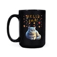 thumbnail image 2 of Hello Fall British Shorthair Enjoys Warm Campfire Autumn Night Bright Moon Mug Cat Lover Kitten Owner Gifts Coffee Tea Cup - 01008, 2 of 4