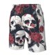thumbnail image 4 of Balery Gothic Skulls And Roses Traje de Baño Estilo Hawaiano para Hombre, Shorts de Secado Rápido con Bolsillos-Large, 4 of 6