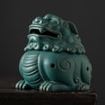 thumbnail image 4 of Estatua de león con quemador de bobina, figuritas, soporte para conos, acentos, escultura decorativa para Verde, 4 of 7