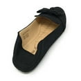 thumbnail image 4 of Victoria K Women's Foldover Sueded Double Bow Ballerina Flats, 4 of 8