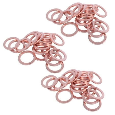 

60 Pcs 10mm x 14mm x 1mm Copper Washer Seal Seal