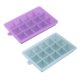thumbnail image 1 of Paquete de 2 bandejas de cubitos de hielo de silicona con tapas, juego de moldes de cubitos de hielo de fácil liberación para whisky, molde de pastel de silicona para alimentos para bebés, 1 of 5