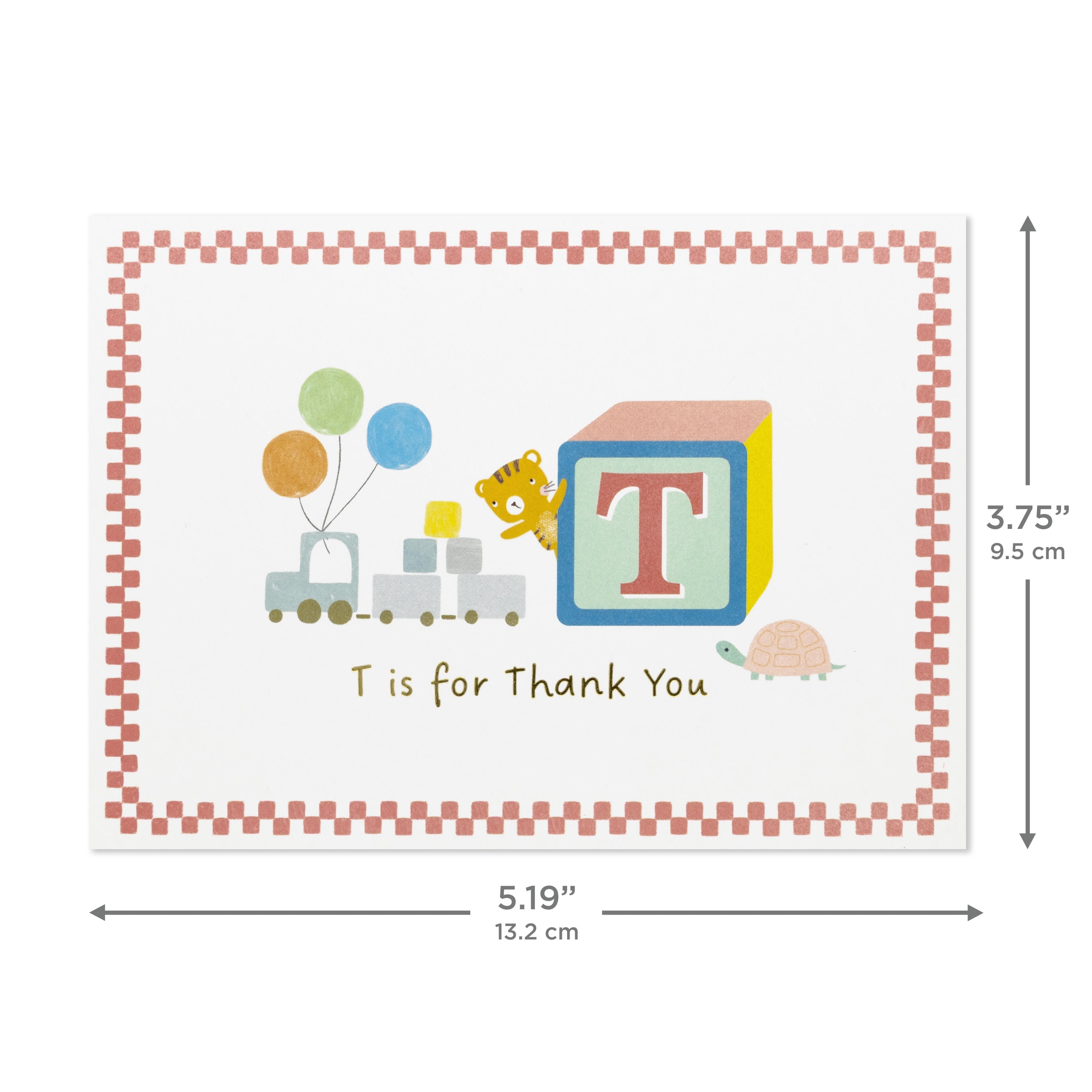 Hallmark Blank Thank You Notes (Baby Toys and Patterns), Pack of 50