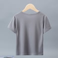 thumbnail image 5 of Cethrio Boys Activewear T-shirts Size 10-12, Short Sleeve Summer Casual Quick-drying Athletic Tops Gray, 5 of 6