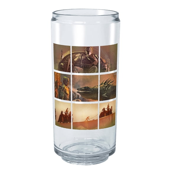 Star Wars: The Book of Boba Fett Desert Palace Panels Tritan Can Shaped Cup Clear 16 oz.