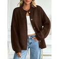 thumbnail image 2 of CAILDANL Womens Oversized Chunky Knit Cardigan Sweaters Long Lantern Sleeve Button Down Cozy Trendy Jacket, 2 of 2