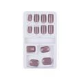 thumbnail image 2 of Uñas postizas a presión, regalo para mujer, kit de manicura extraíble, uñas postizas que se pueden usar con parches de colores, 1 ml de pegamento para uñas., 2 of 2