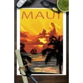 thumbnail image 3 of Maui, Hawaii, Sunset and Ship (9x12 Wall Art Print, Home Decor), 3 of 3