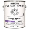 thumbnail image 2 of Rust-Oleum Colour Spark™ Paint + Primer, Exterior Satin, White 3.78 L, 2 of 2