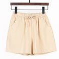 thumbnail image 4 of Sngxgn Biker Shorts for Women with Pockets High Waisted Tummy Control Workout Yoga Running Gym Short Pants(Khaki,XL), 4 of 4