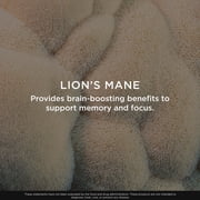 The Genius Brand Genius Lions Mane - Plant-Based Supplement for Memory, Focus & Mood Support - Organic & Non-GMO - 120 Veggie Capsules