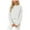White, variant on vigerkar Womens Casual Sweaters Long Sleeve Crew Neck Trendy Sweater Tops Fashion Knitwear (White, S)