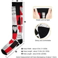 thumbnail image 3 of GZHJMY 2 Pair Lovely Love Heart 20-30mmHg Compression Socks for Women Men, Knee High Stockings for Athletic Sports,Running,Travel, 3 of 7