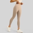 thumbnail image 2 of WULMLEO Compression Leggings for Women Tummy Control Butt Lifting Legging Tights Workout Quick Dry High Waisted 7/8 Leggings Khaki 2XL, 2 of 6
