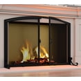 thumbnail image 4 of Fire Beauty 2-Pannel Fireplace Screen with Doors, Handcrafted Solid Mesh,Stable Adjustable Fit Fire Spark Guard 35" D x 28" H, 4 of 9