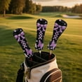 thumbnail image 3 of Yuyamidu Purple Bow Golf Club Cover for Hybrid Fairway Wood or Driver Golf Club, Butterfly PU Leather Golf Headcover Stylish Protection for Your Clubs for Women, 3 of 7