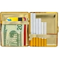 thumbnail image 4 of Reflective Metal-Plated Cigarette Case & Stash Box (Full Pack 100s), 4 of 5