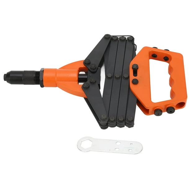 Pistola Remachadora Tong Remachadora, Herramienta Remachadora Retráctil De Alta Resistencia Para 3,2 Mm, 4,0 Mm, 4,8 Mm, 6,0 Mm, 6,4 Mm, Que Consta De Cabeza De Acero De Aleación Y Mango De Aleación D