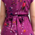 thumbnail image 3 of Baby Girl Casual Dress Collared Button Down Kids Summer Party Sleeveless Dresses in Galaxy Purple, Size 7-8, 3 of 6
