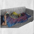 thumbnail image 6 of Pearls Soft Flannel Fleece Blanket, Giant Majestic Unique Pearl Mussel and Ivy Coral Deep down in the Sea Art Print, Cozy Plush for Indoor and Outdoor Use, 60" x 80", Blue Red Yellow, by Ambesonne, 6 of 6