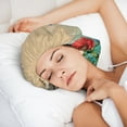thumbnail image 6 of Rateoe Colorful Plants And Insects Pattern Silk Satin Hair Bonnet for Sleeping, Adjustable Sleep Cap Turban for Women , Curly Straight Hair Long Large Braid, 6 of 6