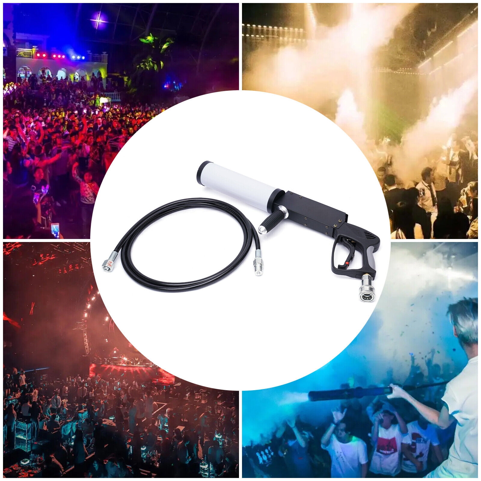 Nightclub Bar Party Led Cannon DJ Stage CO2 Jet Machine Effect Smoke Gun Fogger