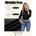 thumbnail image 3 of Zeagoo Button Down Shirts for Women Wrinkle Free Long Sleeve Collared Dress Blouses Casual Work Office Tunics Tops, 3 of 6