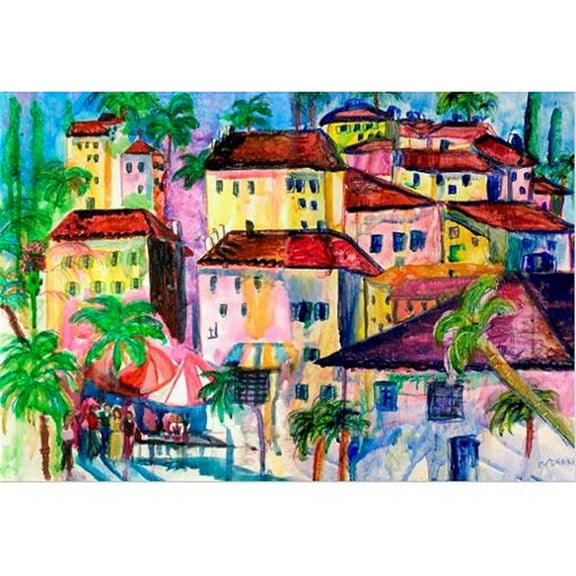 Betsy Drake TP556 24 x 30 in. Fun City I Outdoor Wall Hanging