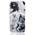 thumbnail image 4 of iPhone 12 Mini Case (5.4 Inch Display), Rosebono Bling Glitter Sparkle Black and White Marble Graphic Fashion Cute Colorful Skin Cover Shockproof Case for iPhone 12 Mini, 4 of 5