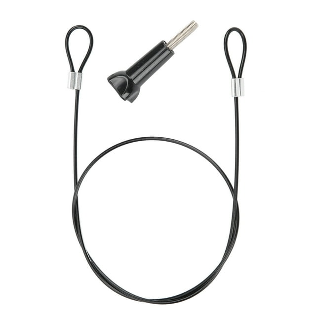 LANYARD DE CORREA DE ACERO INOXIDABLE, TETHER DE SEGURIDAD DE LA CÁMARA OPERACIÓN SIMPLE COMPATIBILIDAD AMPLIA Fabricación de Recubrimiento de Vida de Servicio Long para Cámaina