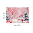 thumbnail image 3 of Winter Christmas Xmas Placemats Table Mats for Party Home Kitchen Dining Table Decorations, 12x18 Inches, 3 of 6