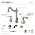 thumbnail image 2 of Kingston Brass Tudor Widespread Lavatory Faucet With Retail Pop-Up, 2 of 2