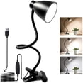 thumbnail image 1 of Mesa Con Clip 360 ° Cuello De Cisne Flexible 10 Brillo Lámpara De Escritorio Regulable Luz De Lectura De Cabecera Moyic HA045415-01, 1 of 6