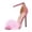 Pink, variant on Women Fluffy Feather Open Toe Stiletto Sandals, Ankle Strap High Heel Pumps, Fashion Footwear for Wedding, Dance & Evening Gathering (Pink, 6.5)