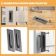 thumbnail image 4 of unbranded 2Jgo Empotrados Para Puertas Corredizas Negro Oculto Seguro Para Muebles De Hogar, 4 of 8