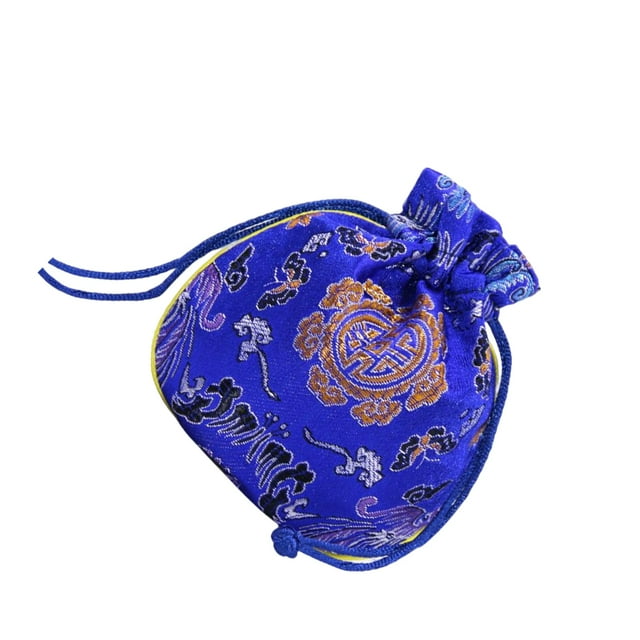 Minnieouse Bolsa con cordón, bolsas de embalaje de joyería portátiles, bolsa de almacenamiento de joyería de regalo de algodón, recuerdo de boda de Ropa, zapatos y accesorios Miscelánea Azul Minnieouse AP017947-04
