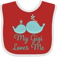 thumbnail image 3 of Inktastic My Gigi Loves Me Boys or Girls Baby Bib, 3 of 4