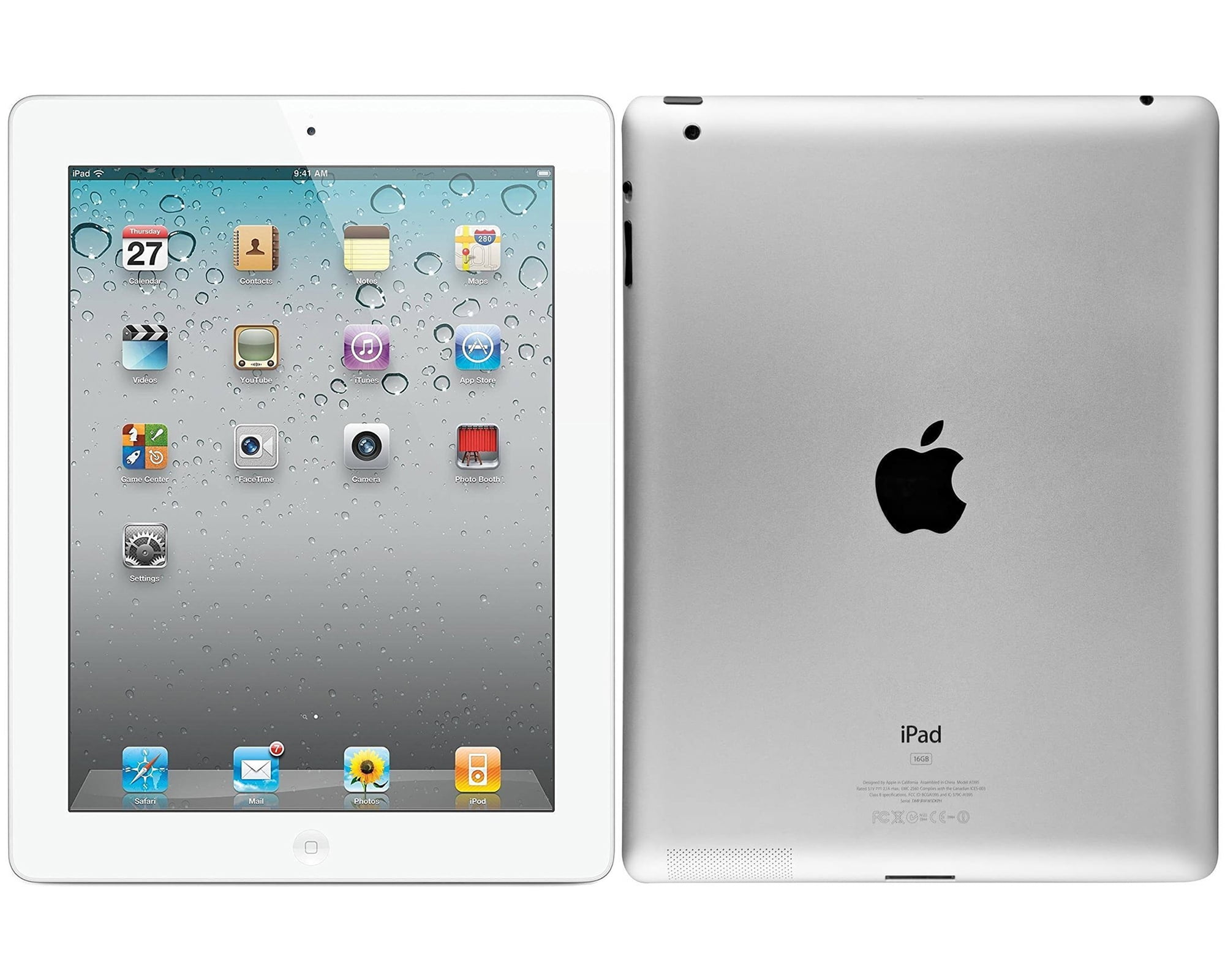 sommerfugl tømmerflåde styrte Refurbished Apple 9.7-inch iPad 2nd Generation, Wi-Fi +3G AT&T, 16GB,  Bundle - Case, Rapid Charger, Pre-Installed Glass & Stylus Pen - White -  Walmart.com
