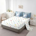 thumbnail image 3 of Polar Bear Comforter Set 7 Piece Bed in a Bag Twin,White Sequin Fluid Art Comforter and Sheet Set,Crystal Diamond Bedding Set,Polar Animals Bed Set Coastal Creature Room Decor, 3 of 5