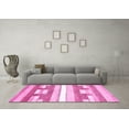 thumbnail image 3 of Ahgly Company Indoor Rectangle Abstract Pink Modern Area Rugs, 7' x 10', 3 of 4