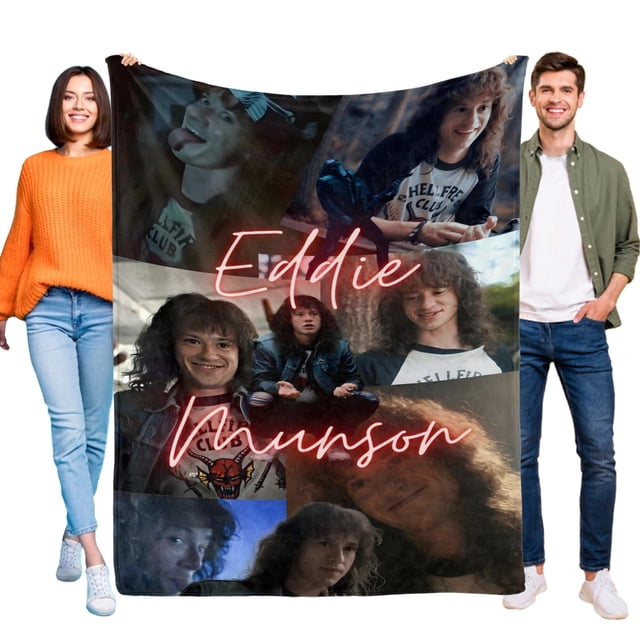 Eddie Munson anti-pilling, suave, ligera, esponjosa y acogedora de lujo para hogar y cocina – Perfecta para niños y adultos,100X80cm