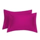 thumbnail image 1 of Funda de almohadas PiccoCasa de 2 piezas de algodón para cama, color rosa rey, 1 of 7