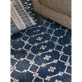 thumbnail image 3 of Furnish My Place Outdoor Collection Geometric Area Rug - 7 ft. 10 in. x 10 ft. Navy, Bohemian Rug for Living Room, Garden, Patio, Water Proof Carpet, 3 of 8