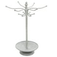 thumbnail image 4 of MyGift Vintage Style White Washed Metal 12 Hook Jewelry Organizer Tree Rack Stand, 4 of 5
