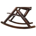 thumbnail image 5 of Wooden Oversized Porch Rocker Chair With Wide Seat and Tall Backrest,High Back Smooth Rocking Chairs for Outdoor & Indoor, 5 of 9