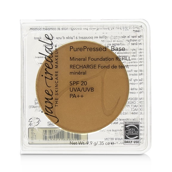 PurePressed Base Mineral Foundation Refill - Golden Tan (medium/dark w/ gold/peach undertones)