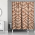 thumbnail image 2 of Creative Products Rust Watercolor Diamond 71x74 Shower Curtain, 2 of 2