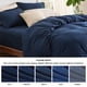 thumbnail image 5 of Juego de ropa de cama Bedsure con funda de edredón y sábana ajustable queen azul, 5 of 8